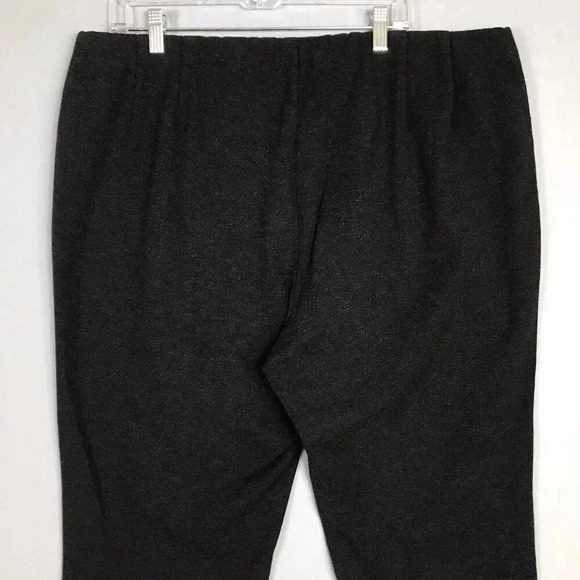 Eileen Fisher Ponte Knit Stretch Pull On Pants Women's Size 3X Black Melange - Picture 6 of 15